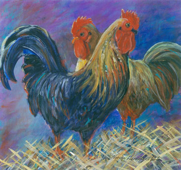 Two Roosters